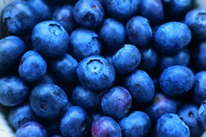 Los arándanos frescos son buenos para una dieta.