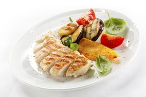 Pollo y vegetales.