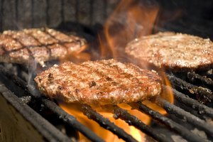 Hamburguesas de pavo a la parrilla.