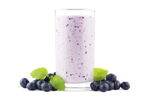 Batido de arándanos.