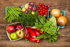 Elige las verduras frescas.