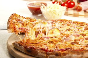 Rebanada de pizza casera