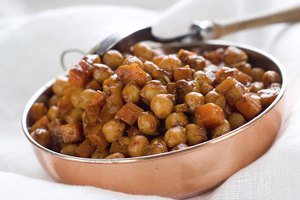 Pequeño plato de garbanzos