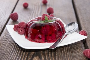 Gelatina de frambuesa.