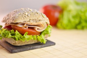 Sándwich de pavo.