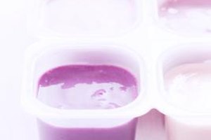 Martin Poole/Photodisc/Getty Images Freeze goat's milk yogurt in small portions for quick thawing to use in cooked dishes and baked goods.