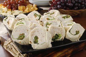 Rollos de pavo.