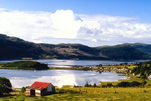 Loch Carron tradicionalmente marca el límite sur de Wester Ross.