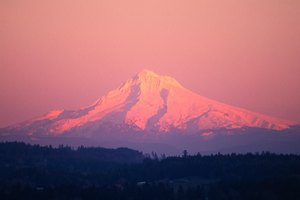Atardecer en Mount Hood, Oregon.