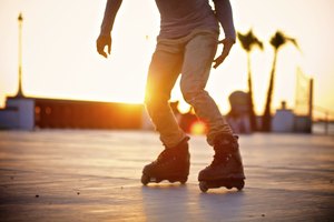 Patinar al atardecer.