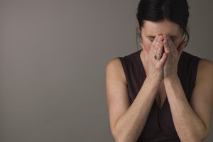 Mujer deprimida.