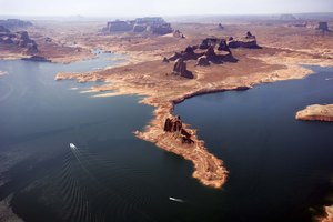 El Lake Powell es el segundo lago más grande hecho por el hombre en Estados Unidos.