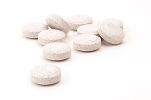 Tabletas de vitamina C.