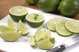 Limas recién cortadas.