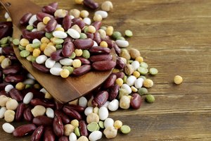 Una variedad de frijoles.
