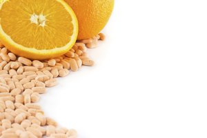 Tabletas de vitamina C.