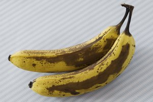 Plátanos demasiado maduros.