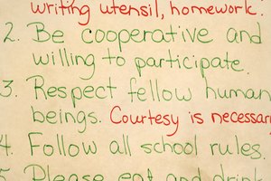 Las reglas de comportamiento en el aula guían el comportamiento del estudiante en el salón de clases.