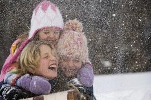 Jupiterimages/Comstock/Getty Images During the winter months, kids can enjoy sledding and skiing as Kalamazoo becomes a winter sports playground