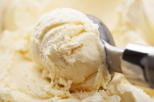 Helado de vainilla.