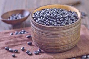 Taza de frijoles negros