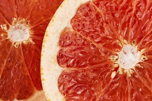 Vista de cerca de un pomelo.