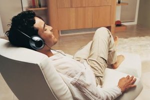 Digital Vision./Photodisc/Getty Images About 40 percent of Americans listen to audio on digital devices according to a Pew Research Center study.