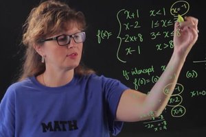 How to Find Intercepts of a Piecewise Function