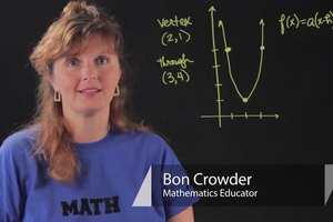 How to Find Quadratic Functions From a Graph Not Crossing the X Axis
