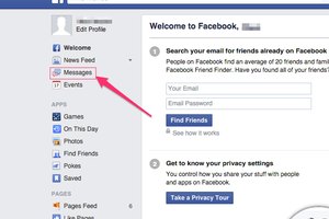 how to find private messages on facebook android