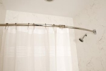The right shower curtain rod can enhance your bathroom decor.