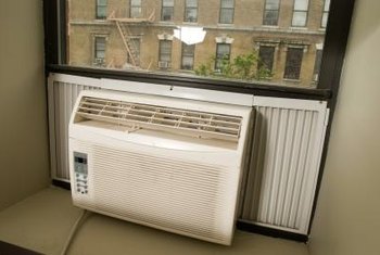 How do you troubleshoot problems with a GE air conditioner?