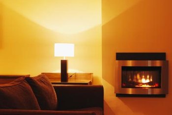 How to Decorate a Large Wall With a Small Electric Fireplace | Home