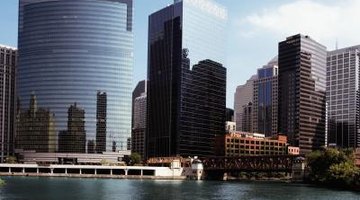 Buildings running along Chicago waterfront