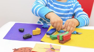 Train-related activities help kindergartners relate to the story.