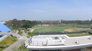 Panorama of the Cal State Long Beach campus. Long Beach, CA, USA.
