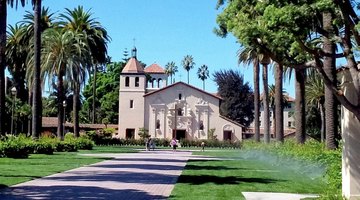 The Santa Clara Mission is at the heart of SCU's historic campus.