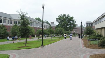 Pedestrium looking towards College of Business Administration and the College of Education