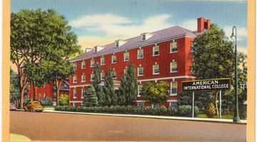 Historical postcard depicting Daughters of the American Revolution Hall located on the main campus