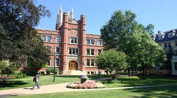 Haydn Hall on the campus of Case Western Reserve University (Flora Stone Mather Quadrangle) in Cleveland.