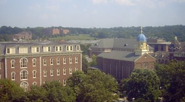  Photograph taken from Roesch Library of St. Mary's Hall and the Immaculate Conception Chapel at the University of Dayton.