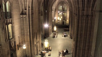 The 52 feet (16 m) high, half acre (2,000 m²) Commons Room of the Cathedral of Learning serves as a major study and event space for the university and its students.