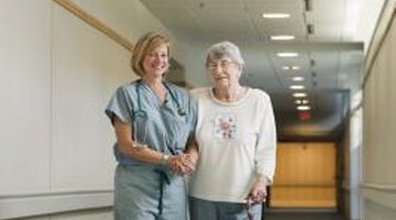 Nurses work in a variety of settings, including hospitals and nursing homes.
