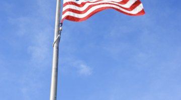 Federal rules govern the proper display of the U.S. flag