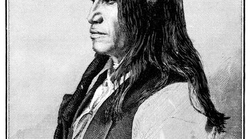 Portrait of the chief of Sioux.