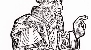 Woodcut of Plato