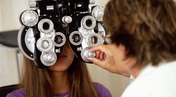 Optometrists use sophisticated equipment to diagnose vision problems.