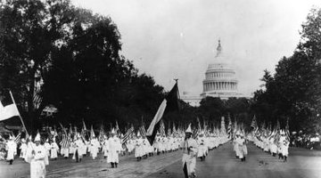 The KKK became more visible during the 1920s.