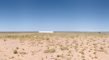 The Trinity test site where the first nuclear explosion test was done in New Mexico