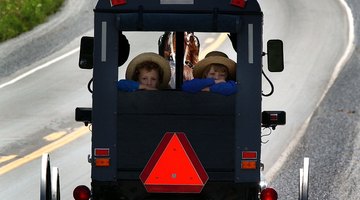 Many Amish drive wagons because they oppose car ownership.